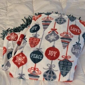 Festive Holiday Throw Blanket